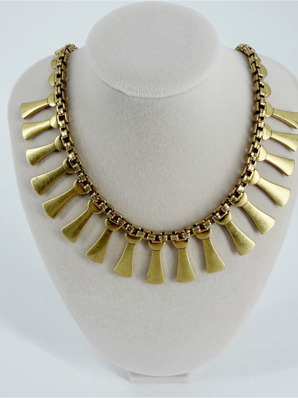 Kendra Scott Fringe Necklace Brushed Gold Cleopatra Style